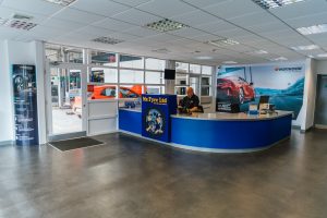 Reception area at Mr Tyre Rochdale.